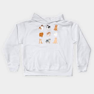 dogs pack Kids Hoodie